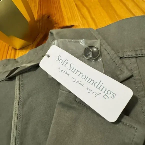 NWT Soft Surroundings Forte Jacket Agave Green Womens Size SMALL